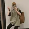 Tamanho Plus Size Mulher Gorda Colete Sem Manga Tricô Colete Feminino Outono Inverno 2026 Novo Estilo Coreano Preguiçoso Solto Top Cobre Defeitos