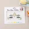 Pegatinas de Cejas de Moda Estilo Europeo y Americano al por Mayor, Pegatinas Faciales, Pegatinas de Tatuaje de Diamantes, Decoraciones Faciales para Fiestas de Festivales de Música Disco, Pegatinas Faciales