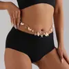 Accesorios Verano Playa Bohemio Cadena de Cintura de Concha Viaje a la Costa Cadena Corporal con Colgante de Estrella de Mar y Caracola de Perla Artificial