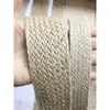 9cm 6cm 5CM de largura fita plana de juta corda plana de juta material de cinta de cinto de decoração de embalagem