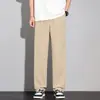 Pantalones Finos de Verano para Hombre 2026, Pantalones Rectos, Pantalones Largos Frescos y Holgados, Nuevos Pantalones Casuales de Algodón para Hombre