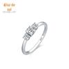 Anel de Prata de Lei S925 Luxo Leve Sentido de Alto Padrão Diamante Sintético Anel de Moda Feminina Versátil Fábrica Outlet de Joias de Mão Coreanas