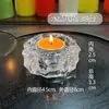 Porta Lámpara de Mantequilla Candelabro Portalamparas de Vidrio de Cristal Soporte para Lámpara Porta Lámparas con Forma de Porta Lámpara de Mantequilla de 4 Horas