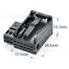 Conector 1394047-2 12 furos Capa 1394047-1 Plug-in 1-355524-3 preto e branco 1355524-2
