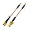 RG316 cabeza recta MMCX macho aguja interna a SMA macho y hembra puenteo inalámbrico WIFI enrutamiento transferencia extensión conexión alimentador