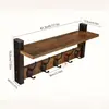 Simple Estante de Madera para Pared Estante Decorativo de Madera para Sala de Estar Estante para Llaves de Porche Estante de Madera Maciza para Baño