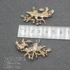Fazer DIY de adereço de cabeça de noiva coreana material diy folhas de liga flor de diamante broche acessórios de joia