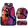 Mochila Escolar Homem-Aranha De Volta ao Lar Mochila do Spiderman Expedição Heroica Mochila de Desenho Animado Europeu e Americano