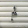 Nova Pulseira Estilo Chinês Pingente de Borla Estilo Étnico Cabaça Laço Lótus Pingente de Cristal Acessórios de Pulseira de Prata Antiga