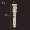 Columna Romana Estilo Europeo Madera Maciza Tallada Decoración Sencilla Estilo Europeo Cabeza de Columna Estilo Chino Viga de Soporte Soporte de Viga Almohadilla Gabinete de Chimenea Metabo