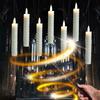 Fita de luz LED com controle remoto rosqueado de 2,1*15 cm personalizada de fábrica para casamento, poste longo de Natal
