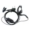 Auricular para Walkie-Talkie Guotong Tipo K, Estilo Suave con Gancho para la Oreja y Micrófono, Auricular para Walkie-Talkie con Cable Universal de un Solo Lado con Brillo