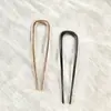 Horquillas en forma de U Europeas y Americanas, Horquillas de Aleación de Alta Gama para la Parte Trasera de la Cabeza, Elegantes Horquillas para Moños para Mujeres, En Stock