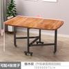 Mesa y Silla Plegable Móvil de Tres Pliegues para el Hogar Apartamento Pequeño Mesa y Silla Plegables Móviles con Ruedas Mesa y Silla Plegable Simple de Tres Pliegues