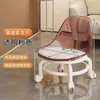 Taburete de Rueda Universal Acrílico Silencioso Polea Infantil Silla Pequeña Doméstico Extraíble Taburete con Ruedas para Sofá Taburete Bajo