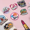 Parches Bordados al por Mayor, Insignias Bordadas por Computadora, Insignias Punk, Parches Decorativos para Ropa de Pintalabios de Unicornio