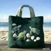 Bolso de Mano con Patrón de Tortuga Nuevo Producto Transfronterizo 3D Temu Amazon Moda de Moda para Mujer Estampado Digital Bolso de Hombro