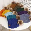 Chapéu de tricô com ponto de bolinha inverno quente bola de lã boné de lã boné monocromático atacado chapéu de curling ao ar livre
