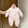 Mono de Algodón para Bebé de Otoño e Invierno Acolchado Engrosado 120g Unisex Ropa de Algodón para Bebé Saco de Dormir para Recién Nacido Ropa Exterior de Dibujos Animados