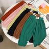 Calças Casuais de Verão para Meninos e Meninas, Estilo Ocidental para Bebês, Personalidade Infantil, Modernas, Populares na Internet, Fashion, Coreanas, de Perna Esportiva em Seda Gelo