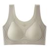 Ropa interior líquida sin costuras con realce, brasier de soporte suave, copa fija, verano, delgada, cómoda, para busto grande y pequeño, deportiva, espalda hermosa.