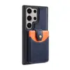 Adequado para Capa com Porta-Cartão e Fivela Magnética Destacável para Samsung S25Edge S24Fe/S23 Capa Traseira para Celular com Compartimento para Cartão