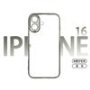 Funda para iPhone 16 Pro Max Adecuada con Película Protectora de Lente Integrada, Funda Protectora Anticaídas para iPhone 15 y 14, Antihuellas