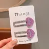Novo Clipe de Cabelo de Estrela Coração Prata Brilhante Desenho Animado Doce Legal Grampo de Cabelo Infantil Presilha de Cabelo Fofa