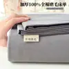Conjunto de Lençol de Algodão Puro Estilo Nórdico para Venda por Atacado Conjunto de Três Peças 100% Algodão Capa de Edredom Espessa Escovada Cor Sólida Roupa de Cama para Dormitório Estudantil