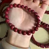 Pulsera Circular Única de Cinabrio para Mujer Pulsera de Arena Dorada Púrpura Nian Pulsera de Cinabrio para Hombre Pulsera Explosiva de Cinabrio Pulsera Valiente