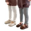 Leggings para Bebé Niñas Ropa Exterior Primavera y Otoño Pantalones de Bebé para Niños Bunny Bordado en Trasero Grande Pantalones para Niños con Abertura en la Entrepierna