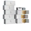 Gabinete dividido de cinco secciones, gabinete metálico, archivador, gabinete de almacenamiento para oficina, gabinete para documentos, gabinete superior para comprobantes, gabinete de archivo financiero