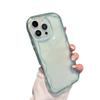 Capa Onda Creme Adequada para Apple 15/16Pro Capa de Celular Transparente Iphone13/14 Porta-Retrato Material DIY Macia