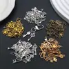 Pingente de Chave DIY em Liga de Zinco de 5 Cores, Acessórios de Joias Retrô, Acessórios Criativos para Pingente de Colar Chaveiro Transfronteiriço
