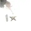 Colar com Pingente de Estrela Espiral Prata Estrela Corrente de Suéter Doce Cool Garota Popular Nicho 2025 Novo Vintage Corrente para Clavícula