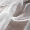Tecido organza transparente fino macio roupa vestido saia de tule cortina de gaze tecido para fundo de casamento fio de fada manual