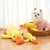 Juguete para Perro de Peluche Pato Durmiendo, Resistente a Mordidas, para Masticar Dientes, Hace Sonido, Alivia el Aburrimiento, Juguete para Perro Pequeño y Mediano, Juguete para Gato que Hace Sonido, En Stock