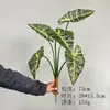 Folhas Artificiais de Inhame, Folhas de Maçã, Folhas de Eucalipto, Paisagismo com Plantas Verdes, Decoração de Casa, Arranjo de Flores, Plantio no Solo, Folhas Verdes, Plantas Artificiais
