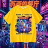 Restaurante de Suzy Pizzy S Parlor camiseta de verano de manga corta para niños con estampado para niños de media manga moderna
