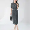 Vestido Issey Miyake de Nicho No Replicado, Sensación de Lujo Ligero de Alta Gama, Minivestido Plegado a Mano, Falda Plisada para Mujer de Comercio Exterior