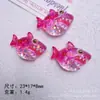 Joyería de Resina DIY Animales Marinos de Dibujos Animados Tiburón Pegamento de Crema Funda para Teléfono Móvil Pasador Cuerda para el Cabello Flor para Zapatos Imán para Refrigerador Lote