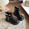 Zapatos para Niños Botas Martin para Niños 2026 Otoño/Invierno Nuevo Estilo Botines Cortos con Lazo de Pequeña Princesa Botas de Cuero de Moda para Niñas