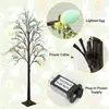 Cadena de Luces para Árbol de Pascua Popular de Amazon con Caja de Baterías, Cadena de Luces de Huevo de Pascua Camelia de 60cm