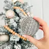 Nuevo adorno de bola de Navidad europea y americana de Amazon transfronterizo, adornos para fiesta navideña, colgante de decoración para árbol de Navidad tejido a mano