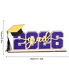 Bt363 Transfronterizo 3D 2026 Temporada de Graduación Decoración Navideña de Mesa Adorno Temporada de Graduación Regalo de Graduación