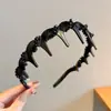 Diadema Ondulada Simple con Dientes Estilo Coreano para Mujer, Específicamente para Lavarse la Cara, Uso Diario, Diadema de Corona Alta, Accesorio para el Cabello de Alta Gama