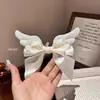Pinza para el Cabello con Lazo de Felpa Alado Estilo Japonés para Mujer, Accesorio para el Cabello Lolita, Adorno para el Cabello Dulce Suave de Chica para la Parte Trasera de la Cabeza