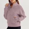 Comércio Exterior Europeu e Americano Transfronteiriço Manga Curta Amazon Independente 2024 Nova Roupa Feminina Primavera e Outono Zíper Solto Manga Longa Estilo Solto