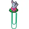 16 Tipos de Clips de Papel de Páscoa, Material de Escritório, Clips de Papel Criativos e Fofos, Alfinetes em Forma de U, Marcadores de Página de Desenho Animado em PVC, Tamanho Grande