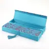 Caja de Regalo Caja Vacía Cuadrada Rectangular Antigua China Joyería Collar Bolsita Abanico Caja de Embalaje